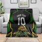 Personalized Jamaica Cricket Lion Mascot Blanket Kingsmen Royal King Batsman Sport