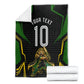 Personalized Jamaica Cricket Lion Mascot Blanket Kingsmen Royal King Batsman Sport
