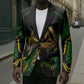Personalized Jamaica Cricket Lion Mascot Blazer Kingsmen Royal King Batsman Sport