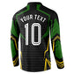 Personalized Jamaica Cricket Lion Mascot Button Sweatshirt Kingsmen Royal King Batsman Sport