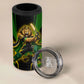 Personalized Jamaica Cricket Lion Mascot 4 in 1 Can Cooler Tumbler Kingsmen Royal King Batsman Sport