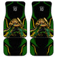 Personalized Jamaica Cricket Lion Mascot Car Mats Kingsmen Royal King Batsman Sport