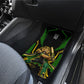 Personalized Jamaica Cricket Lion Mascot Car Mats Kingsmen Royal King Batsman Sport