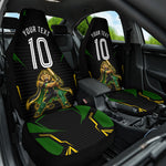 Personalized Jamaica Cricket Lion Mascot Car Seat Cover Kingsmen Royal King Batsman Sport