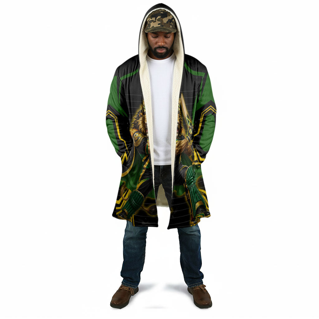 Personalized Jamaica Cricket Lion Mascot Cloak Kingsmen Royal King Batsman Sport