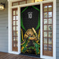 Personalized Jamaica Cricket Lion Mascot Door Cover Kingsmen Royal King Batsman Sport