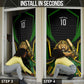 Personalized Jamaica Cricket Lion Mascot Door Cover Kingsmen Royal King Batsman Sport