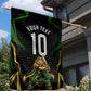 Personalized Jamaica Cricket Lion Mascot Garden Flag Kingsmen Royal King Batsman Sport