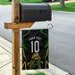 Personalized Jamaica Cricket Lion Mascot Garden Flag Kingsmen Royal King Batsman Sport