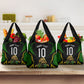 Personalized Jamaica Cricket Lion Mascot Grocery Bag Kingsmen Royal King Batsman Sport
