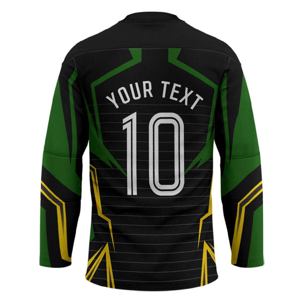 Personalized Jamaica Cricket Lion Mascot Hockey Jersey Kingsmen Royal King Batsman Sport