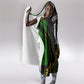 Personalized Jamaica Cricket Lion Mascot Hooded Blanket Kingsmen Royal King Batsman Sport