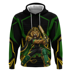 Personalized Jamaica Cricket Lion Mascot Hoodie Kingsmen Royal King Batsman Sport