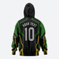 Personalized Jamaica Cricket Lion Mascot Hoodie Kingsmen Royal King Batsman Sport