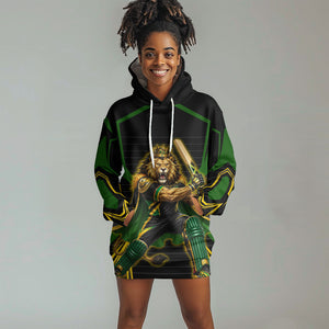 Personalized Jamaica Cricket Lion Mascot Hoodie Dress Kingsmen Royal King Batsman Sport