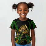 Personalized Jamaica Cricket Lion Mascot Kid T shirt Kingsmen Royal King Batsman Sport