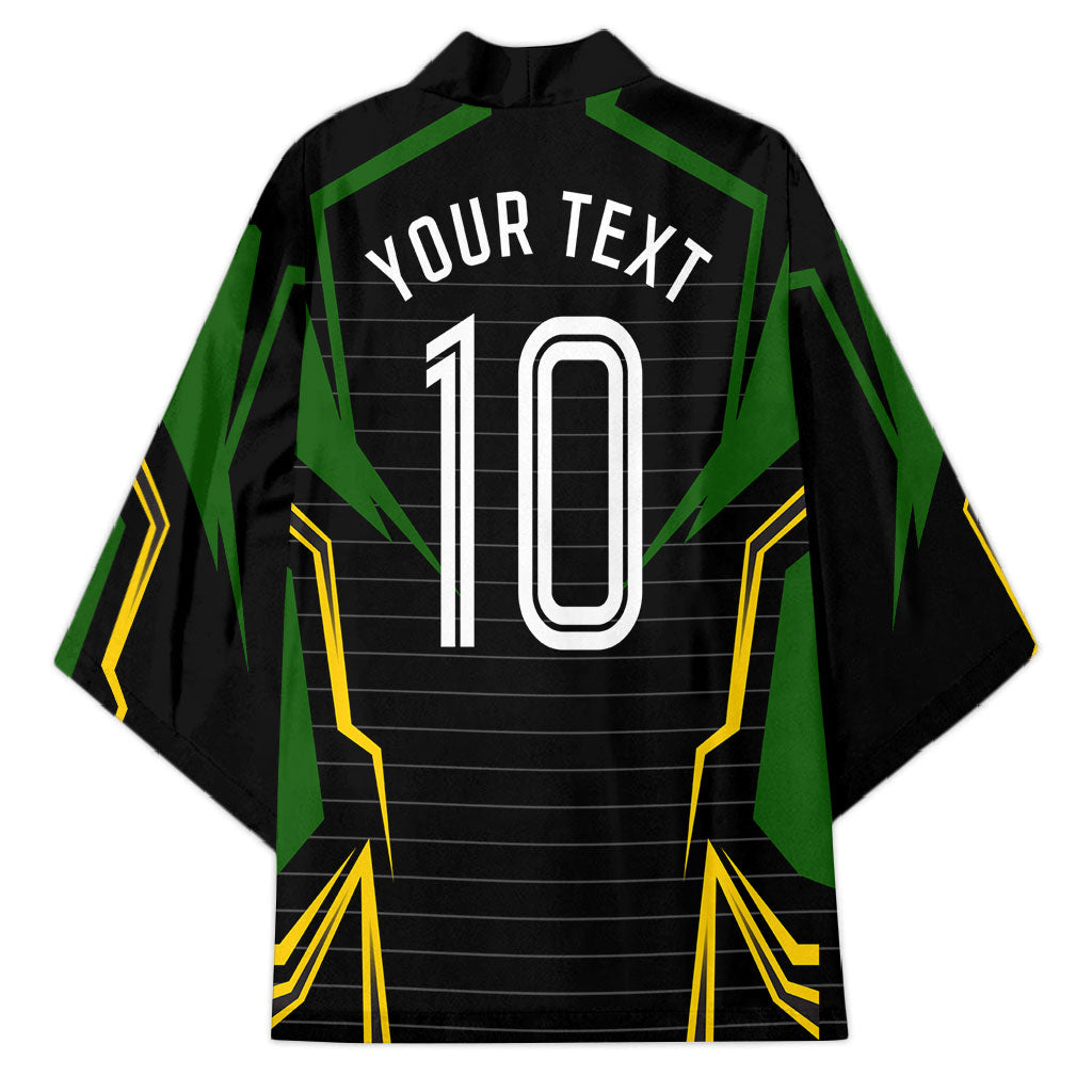 Personalized Jamaica Cricket Lion Mascot Kimono Kingsmen Royal King Batsman Sport