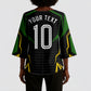 Personalized Jamaica Cricket Lion Mascot Kimono Sleeve Blouse Kingsmen Royal King Batsman Sport
