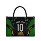 Personalized Jamaica Cricket Lion Mascot Leather Bag Kingsmen Royal King Batsman Sport