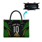 Personalized Jamaica Cricket Lion Mascot Leather Bag Kingsmen Royal King Batsman Sport