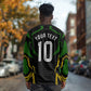 Personalized Jamaica Cricket Lion Mascot Long Sleeve Shirt Kingsmen Royal King Batsman Sport