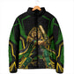 Personalized Jamaica Cricket Lion Mascot Padded Jacket Kingsmen Royal King Batsman Sport