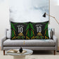 Personalized Jamaica Cricket Lion Mascot Pillow Cover Kingsmen Royal King Batsman Sport
