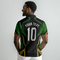 Personalized Jamaica Cricket Lion Mascot Polo Shirt Kingsmen Royal King Batsman Sport