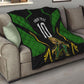 Personalized Jamaica Cricket Lion Mascot Quilt Kingsmen Royal King Batsman Sport