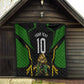Personalized Jamaica Cricket Lion Mascot Quilt Kingsmen Royal King Batsman Sport