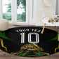Personalized Jamaica Cricket Lion Mascot Round Carpet Kingsmen Royal King Batsman Sport