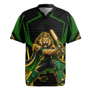 Personalized Jamaica Cricket Lion Mascot Rugby Jersey Kingsmen Royal King Batsman Sport