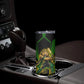 Personalized Jamaica Cricket Lion Mascot Skinny Tumbler Kingsmen Royal King Batsman Sport