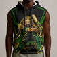 Personalized Jamaica Cricket Lion Mascot Sleeveless Hoodie Kingsmen Royal King Batsman Sport