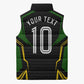 Personalized Jamaica Cricket Lion Mascot Sleeveless Puffer Jacket Kingsmen Royal King Batsman Sport