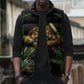 Personalized Jamaica Cricket Lion Mascot Sleeveless Puffer Jacket Kingsmen Royal King Batsman Sport