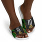 Personalized Jamaica Cricket Lion Mascot Slide Sandals Kingsmen Royal King Batsman Sport