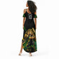 Personalized Jamaica Cricket Lion Mascot Summer Maxi Dress Kingsmen Royal King Batsman Sport