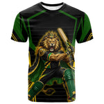 Personalized Jamaica Cricket Lion Mascot T shirt Kingsmen Royal King Batsman Sport