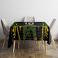 Personalized Jamaica Cricket Lion Mascot Tablecloth Kingsmen Royal King Batsman Sport