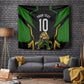 Personalized Jamaica Cricket Lion Mascot Tapestry Kingsmen Royal King Batsman Sport