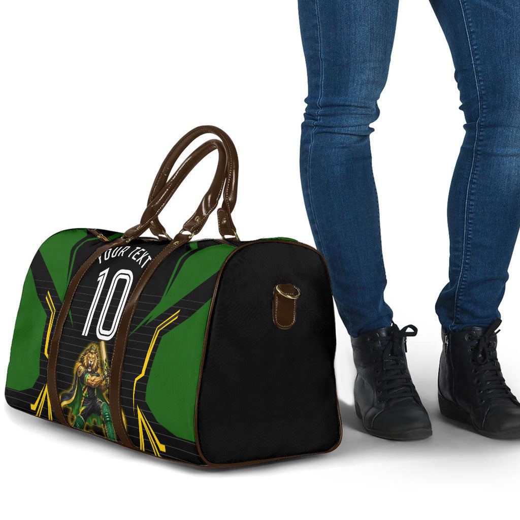 Personalized Jamaica Cricket Lion Mascot Travel Bag Kingsmen Royal King Batsman Sport