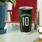 Personalized Jamaica Cricket Lion Mascot Tumbler Cup Kingsmen Royal King Batsman Sport