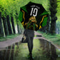 Personalized Jamaica Cricket Lion Mascot Umbrella Kingsmen Royal King Batsman Sport