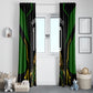 Personalized Jamaica Cricket Lion Mascot Window Curtain Kingsmen Royal King Batsman Sport