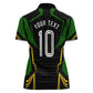 Personalized Jamaica Cricket Lion Mascot Women Polo Shirt Kingsmen Royal King Batsman Sport