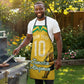 Personalized Jamaica Kingsmen Cricket Lion Apron Royal King Batsman Sports Graphic Art