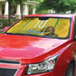 Personalized Jamaica Kingsmen Cricket Lion Auto Sun Shade Royal King Batsman Sports Graphic Art
