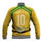 Personalized Jamaica Kingsmen Cricket Lion Baseball Jacket Royal King Batsman Sports Graphic Art