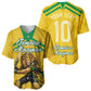 Personalized Jamaica Kingsmen Cricket Lion Baseball Jersey Royal King Batsman Sports Graphic Art